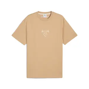 PUMA Mens Porsche Legacy Lifestyle Graphic Crew Neck Short Sleeve Casual Tops Casual - Brown