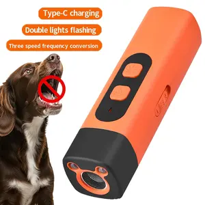 Portable Dog Bark Deterrent Devices Rechargeable Anti-Barking Device for Dogs Bark Control Indoor Outdoor with Flashlight Dog Training Ultrasonic Dog Repeller Device Pet Supplies