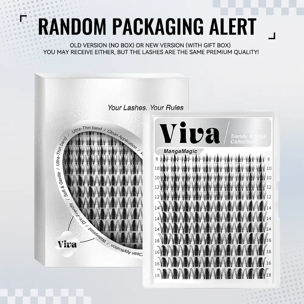 Viva | AiryCute MangaMagic Collection Upgrade U Lashes with Ultra-Dense, Waterproof, Long-Lasting Lashes | Fairy | Fashion Wet Look | Beginner-Friendly DIY Lashes for a Flawless, Voluminous Look | Trendy & Must-Have Clusters Viva | AiryCute MangaMagic Collection Upgrade U Lashes with Ultra-Dense, Waterproof, Long-Lasting Lashes | Fairy | Fashion Wet Look | Beginner-Friendly DIY Lashes for a Flawless, Voluminous Look | Trendy & Must-Have Clusters