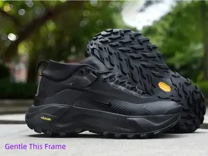 Deep multi-lug outsole bites into slippery mud and gravel paths without slipping