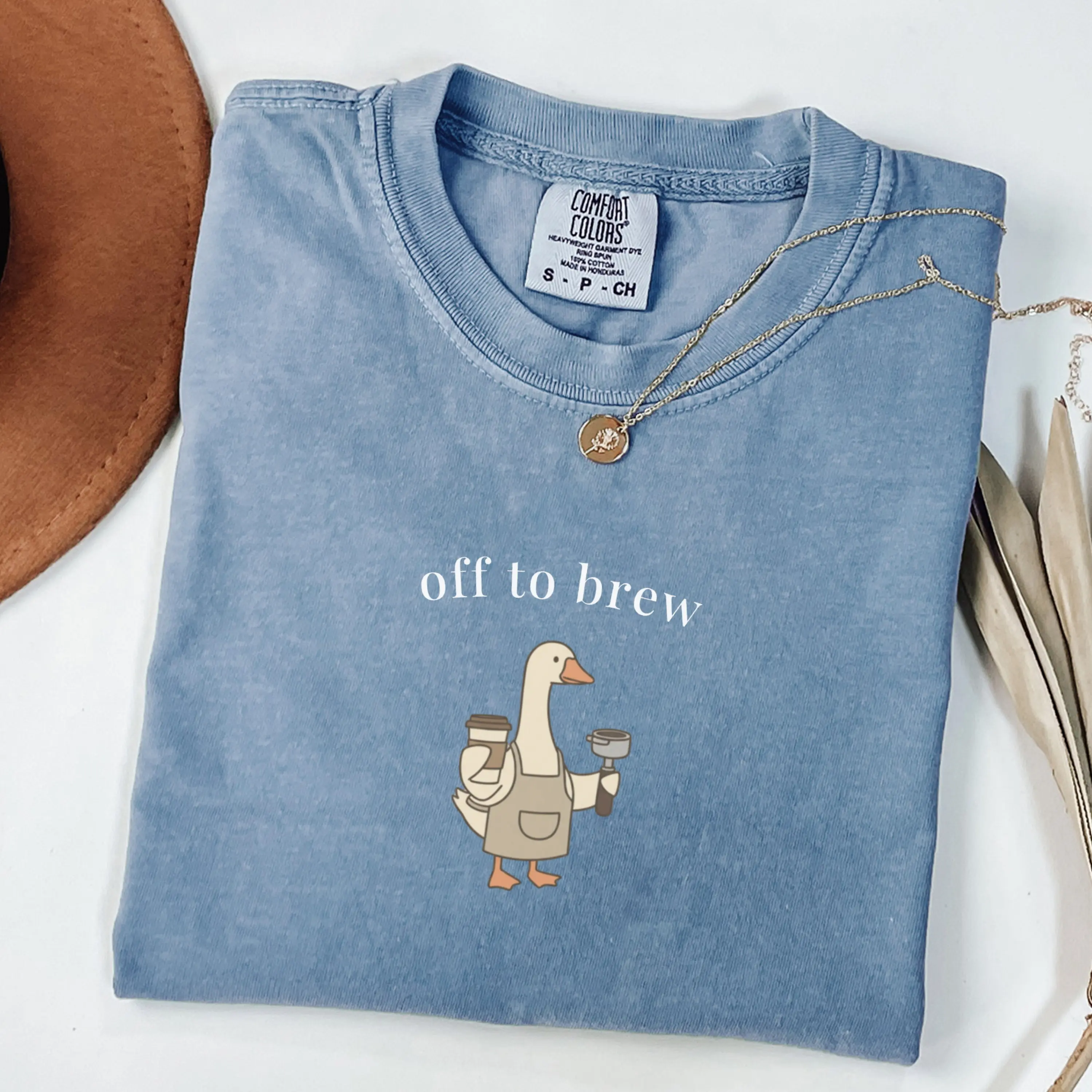 Comfort Colors® Funny Barista Goose Shirt, Barista Shirt, Coffee Lover Gift, Barista Mothers Day Gift, Cute Coffee Shop Tee