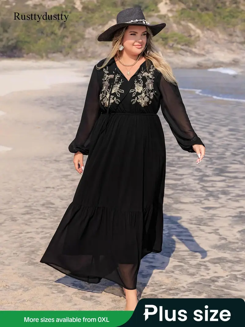 plus size holiday long dresd