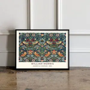 William Morris Poster, William Morris Print, William Morris FLoral Art, Vintage Poster, Floral Print, Floral Vintage Print B