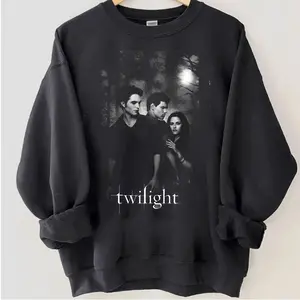 Vintage Edward Cullen Bella Swan Jacob Loca T-Shirt, Twilight New Moon Movie Sweatshirt, The Twilight Shirt, Comfort Cloud Tee Movie Tee, Gift For Men & Women
