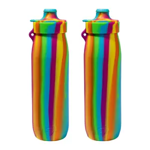 Silipint Silicone 30 oz SiliH2O Water Bottle, Pack of 2 Silipint Silicone 30 oz SiliH2O Water Bottle, Pack of 2