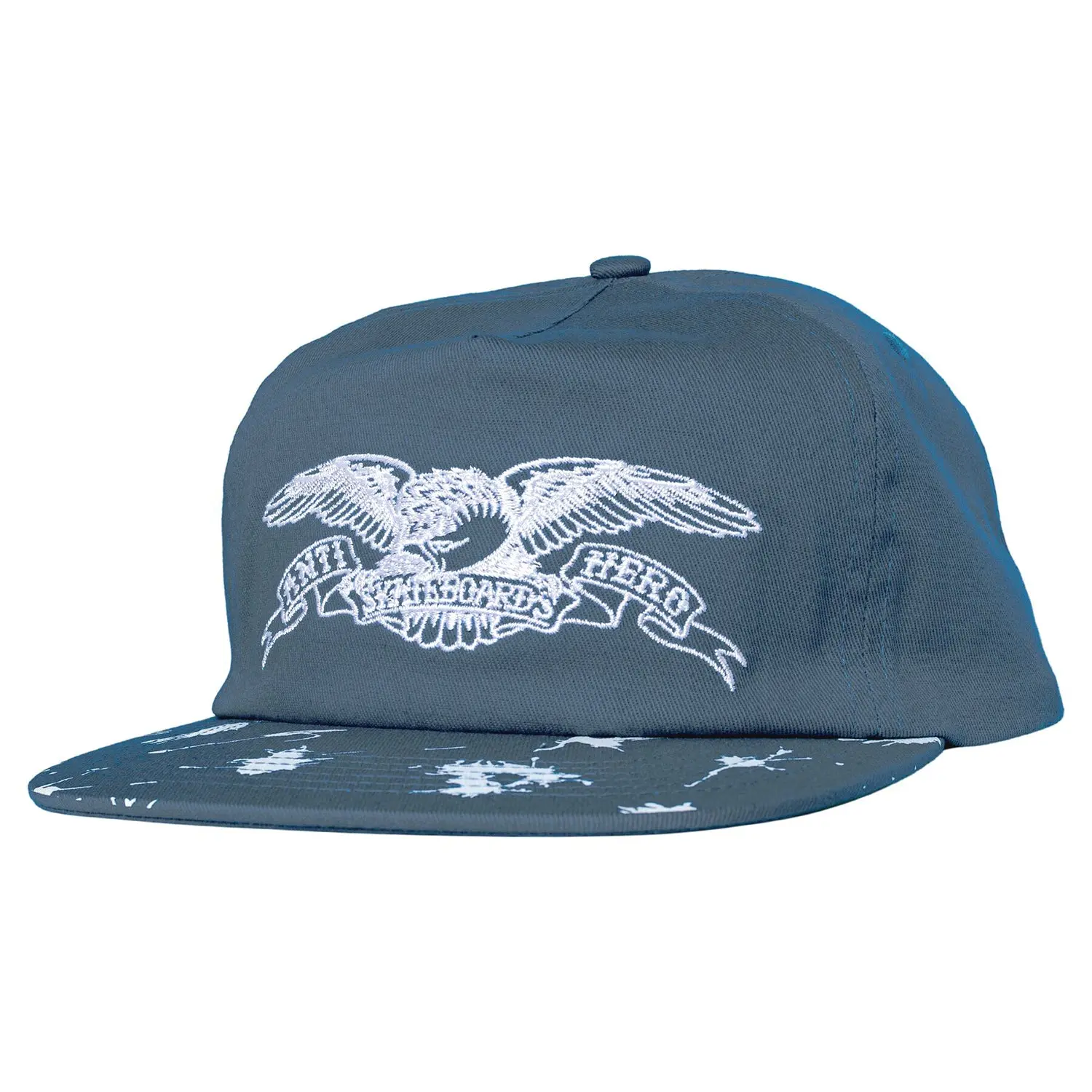 Anti Hero Skateboards Hat Damn You Basic Eagle Snapback Blue/White