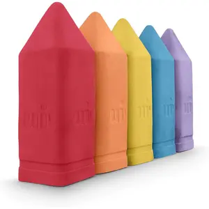 Non-Toxic Sidewalk Chalk for Toddlers and Kids - Washable Outdoor Jumbo Chalk - Rainbow