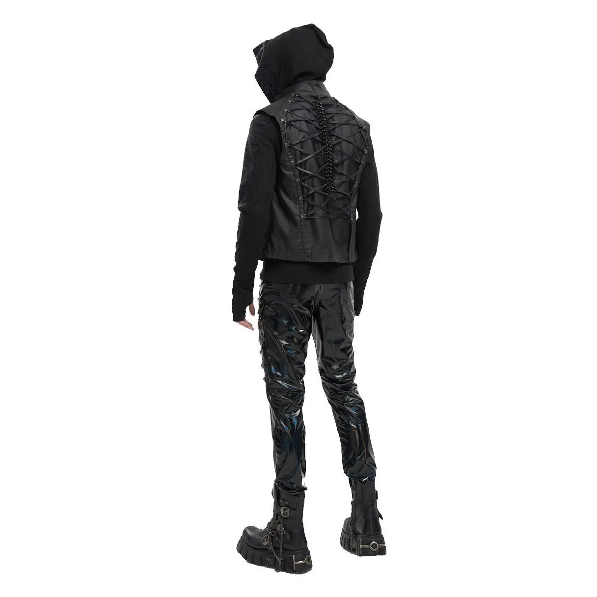 Skeletal Spine Motorcycle Vest