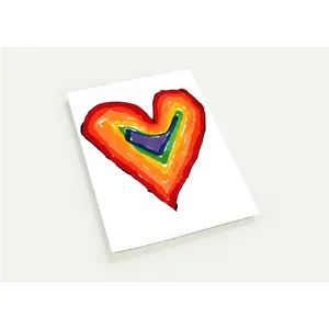 Rainbow Heart Notecard