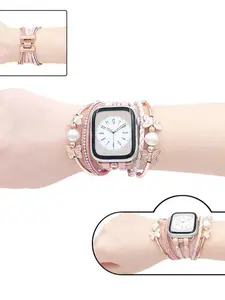 Butterfly PU Watch Band, Elegant Cute Zinc Alloy Accessory, Apple Watch Replacement Strap, Fits S10987654321se Ultra