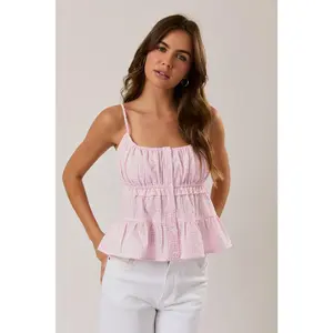 Lucy Pink Gingham Top