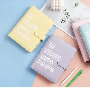 【CLOUDSEA】100 Envelopes Money Saving Challenge Money Saving Binder 100 Envelope Challenge Binder Savings Binder Envelope A5 Savings Challenge Book