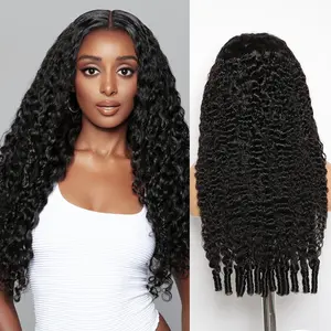 210% Density 13x6 Full Frontal Wigs Burmese Curly Human Hair Wigs 13x4 Skinlike Real HD Lace 100% Human Hair 20-34inch PrePlucked Natural Black Color For Women
