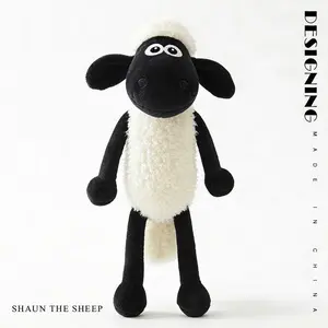 Cute Sheep Ollie Plush Toy, Shaun the Sheep Stuffed Pillow Doll, Gift for Birthday and Holidays, Keychain Decoration