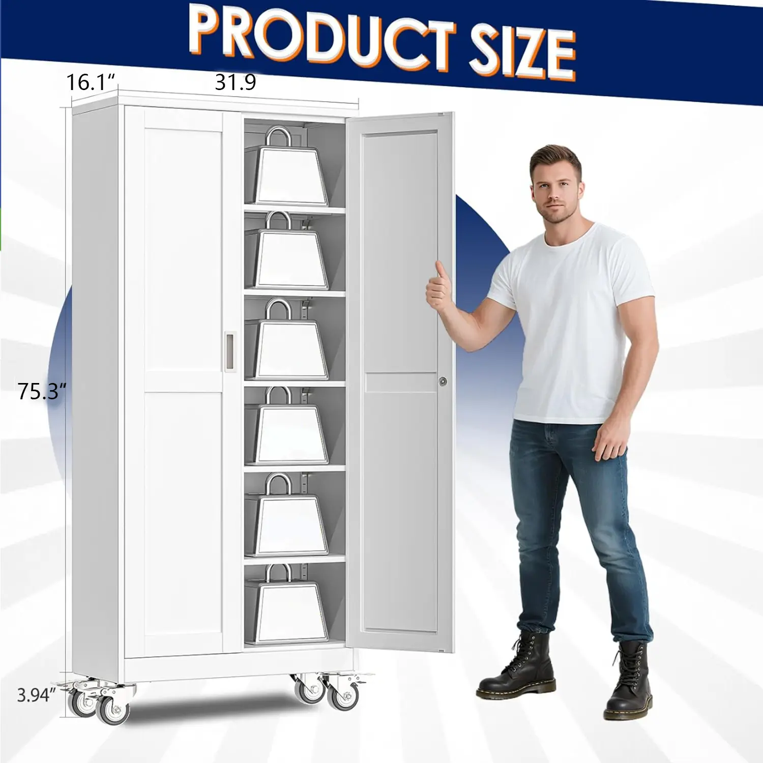 75" White 