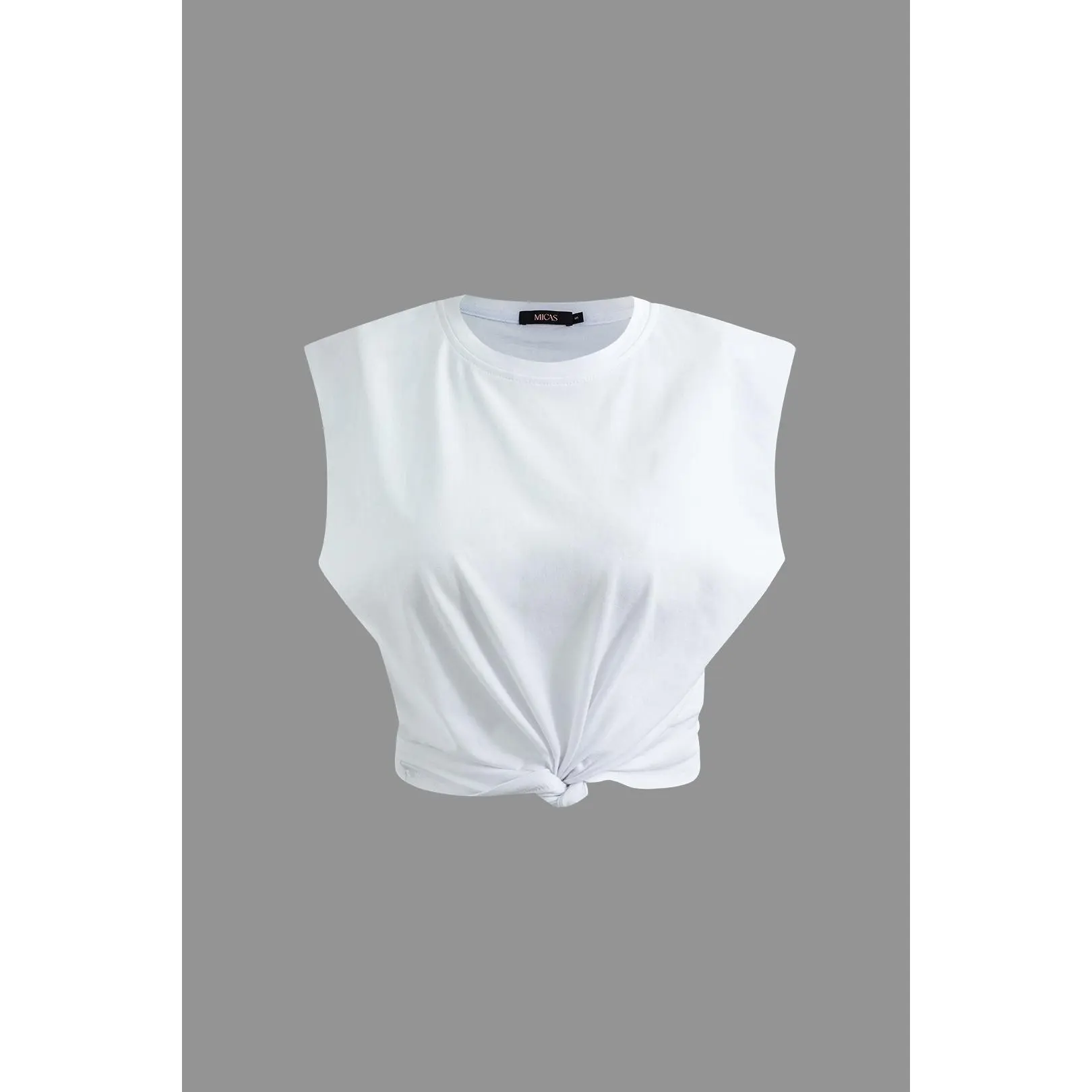 Basic Solid Sleeveless T-shirt
