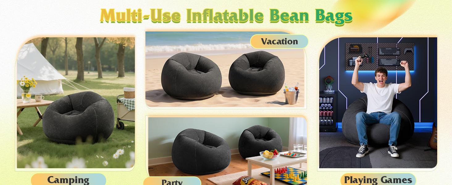 WLIVE Kids Bean Bag Chair, 2.5 Feet Faux Rabbit Fur Bean Bag, Floor Sofa with Memory Foam Filling, Bean Bag Chairs for Living Room Bedroom, Pink