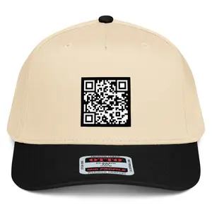 RIVEMUG NX1 Show Me Your Butth*le Scannable QR Code 2 Tone Hat Mid Crown Curved Bill Snapback Cap for Men and Women