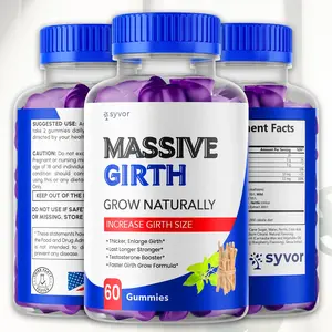 (1 Pack) Massive Girth Male Gummy Advanced Formula Vitamin Supplement 60 Gummies