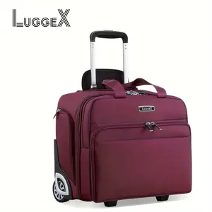 Hot selling styles LUGGEX Underseat Carry On Luggage With Wheels - 16 Inch Soft Sided Under The Seat Bag For Airplanes - Lightweight Overnight Suitcase