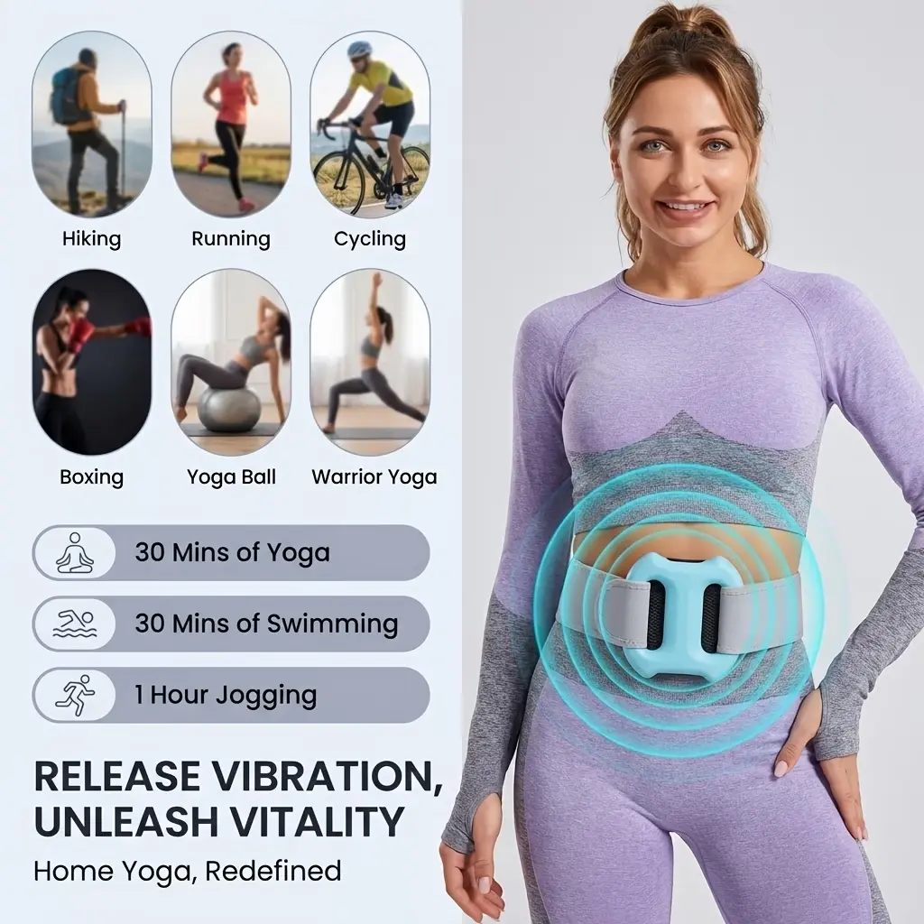 Multifunctional Full-Body Fascia Ring, Deep Tissue Vibration, Ergonomic Electric Fascial Massager, Adjustable 3 Modes / 5 Levels, Fascia Blaster for Muscle Recovery & Relaxation (Blue)