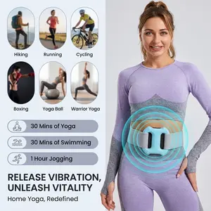 Multifunctional Full-Body Fascia Ring, Deep Tissue Vibration, Ergonomic Electric Fascial Massager, Adjustable 3 Modes / 5 Levels, Fascia Blaster for Muscle Recovery & Relaxation (Blue)