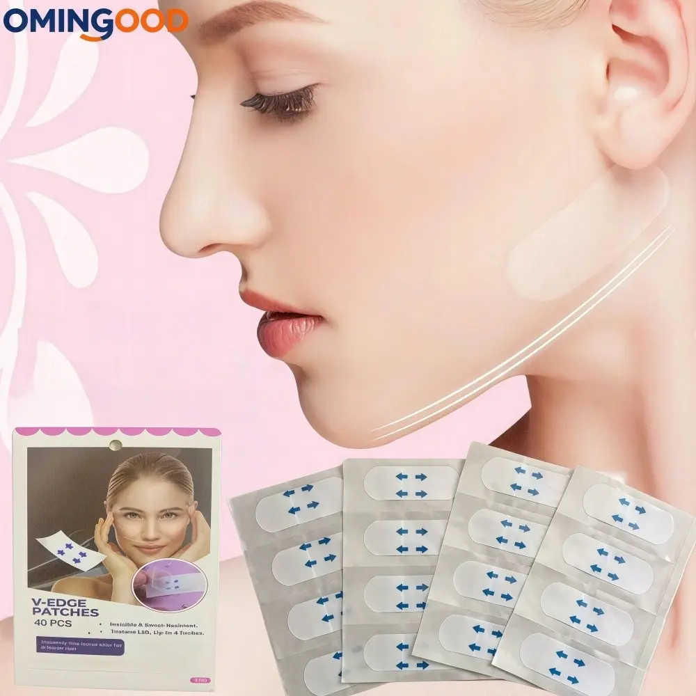 40-120 Pieces V Face Lifting Patches, Invisible Beauty Slimming Tape, Tightening Chin Breathable Shaping Pads, Facial Contouring Stickers, Skin Care Tools