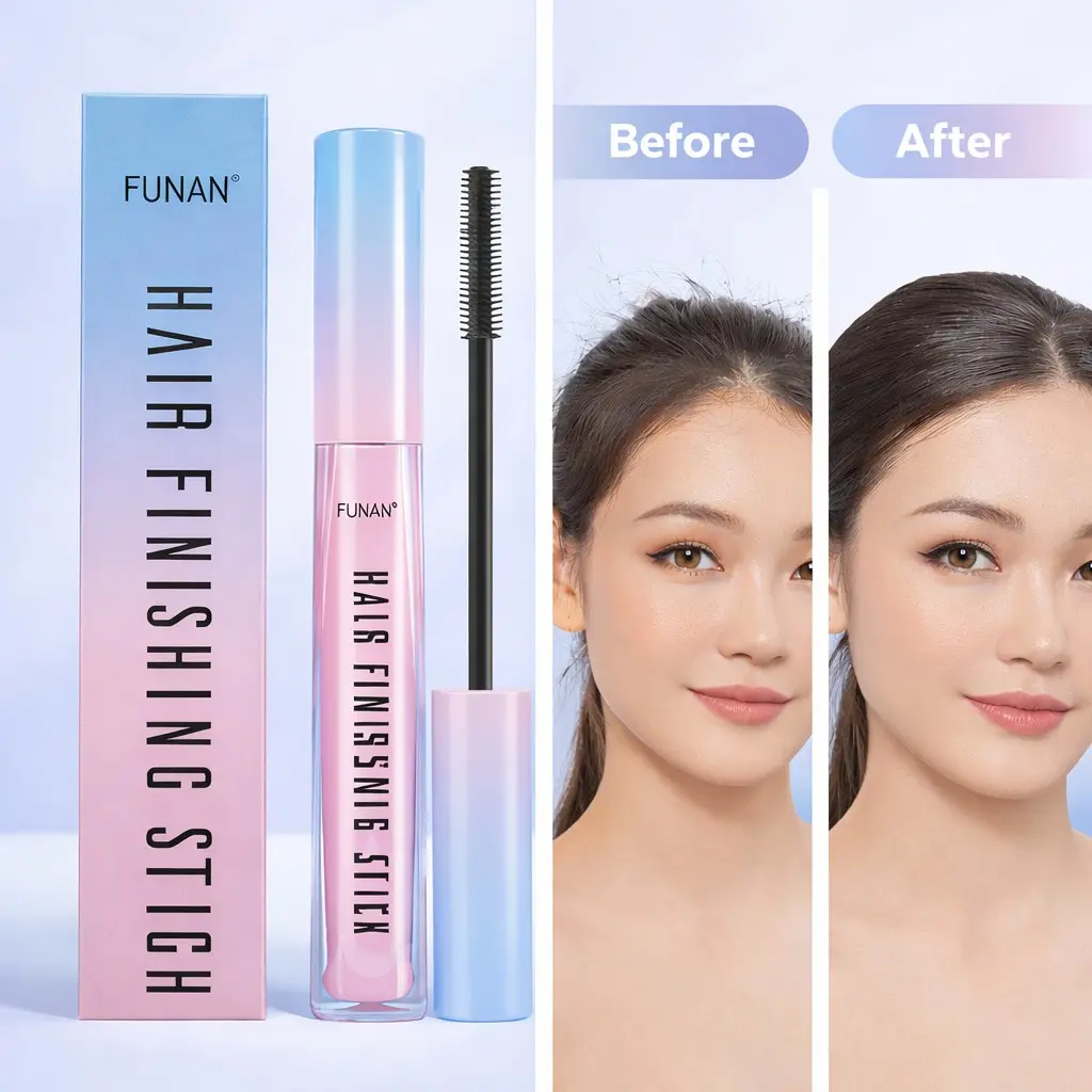 Funan Frizz Control Haircare Styling Stick, Frizz Free Styling, Effortlessly Tame Flyaways, Achieve Smooth Hairstyles with Natural Hold, Perfect for All Hair Types, Lightweight Gel