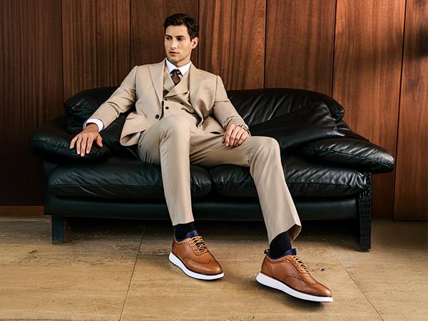 Bruno Marc [MaxFlex SuiteCraft Men's Smart-] Casual Athletic Wingtip Dress Shoes heightboostingshoes Sneaker Training