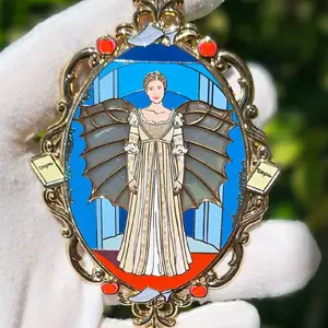 Wings - Elegant Angelic Design with Intricate Details and Red Accents