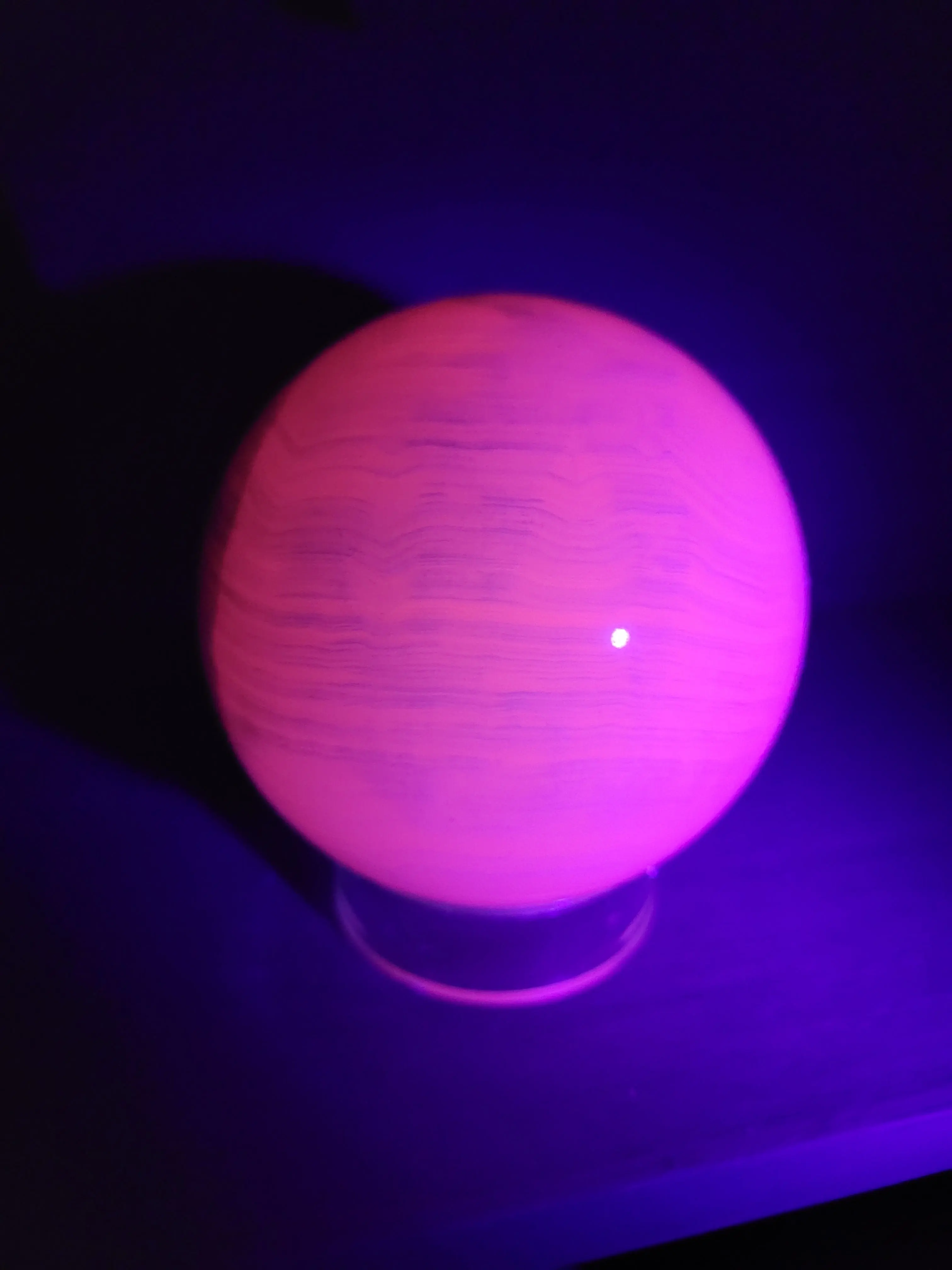 Pink Mangano Calcite Spheres - natural stone
