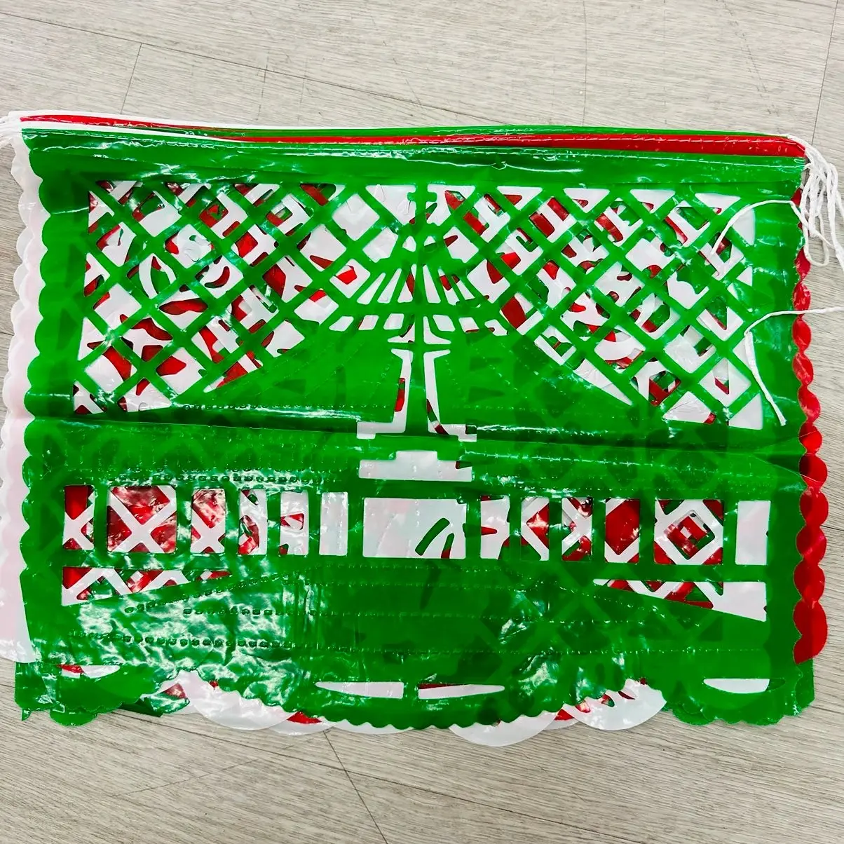 Virgen de Guadalupe papel picado mexican banners plastic Virgen de Guadalupe papel picado mexican banners plastic