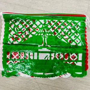 Virgen de Guadalupe papel picado mexican banners plastic Virgen de Guadalupe papel picado mexican banners plastic