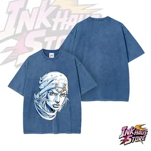 Johnny Joestar, the protagonist of the seventh part of JoJo's Bizarre Adventure, *Steel Ball Run* (SBR)--Short Sleeve Cotton Unisex Retro wash Tee