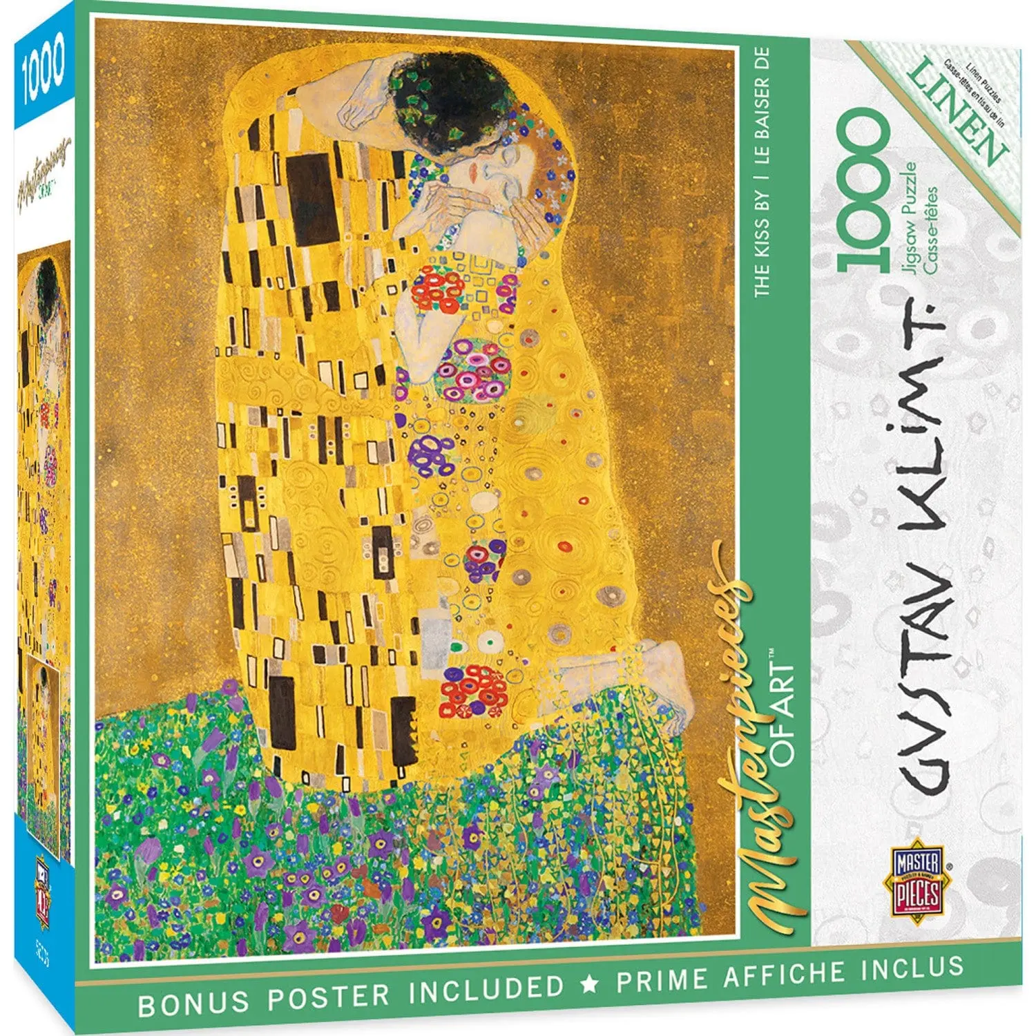 MasterPieces of Art - The Kiss 1000 Piece Jigsaw Puzzle MasterPieces of Art - The Kiss 1000 Piece Jigsaw Puzzle