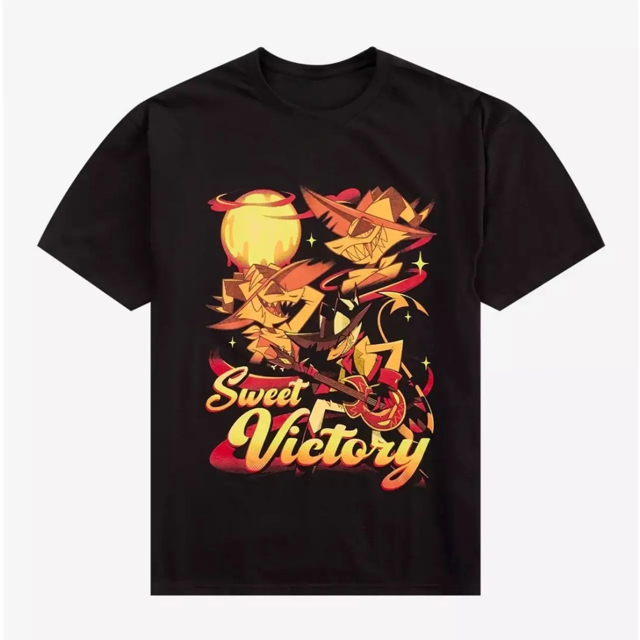 Helluva Boss Striker Sweet Victory T-Shirt, Adult Animation Streetwear, Hellaverse Fan Gift, Unisex Retro Shirt