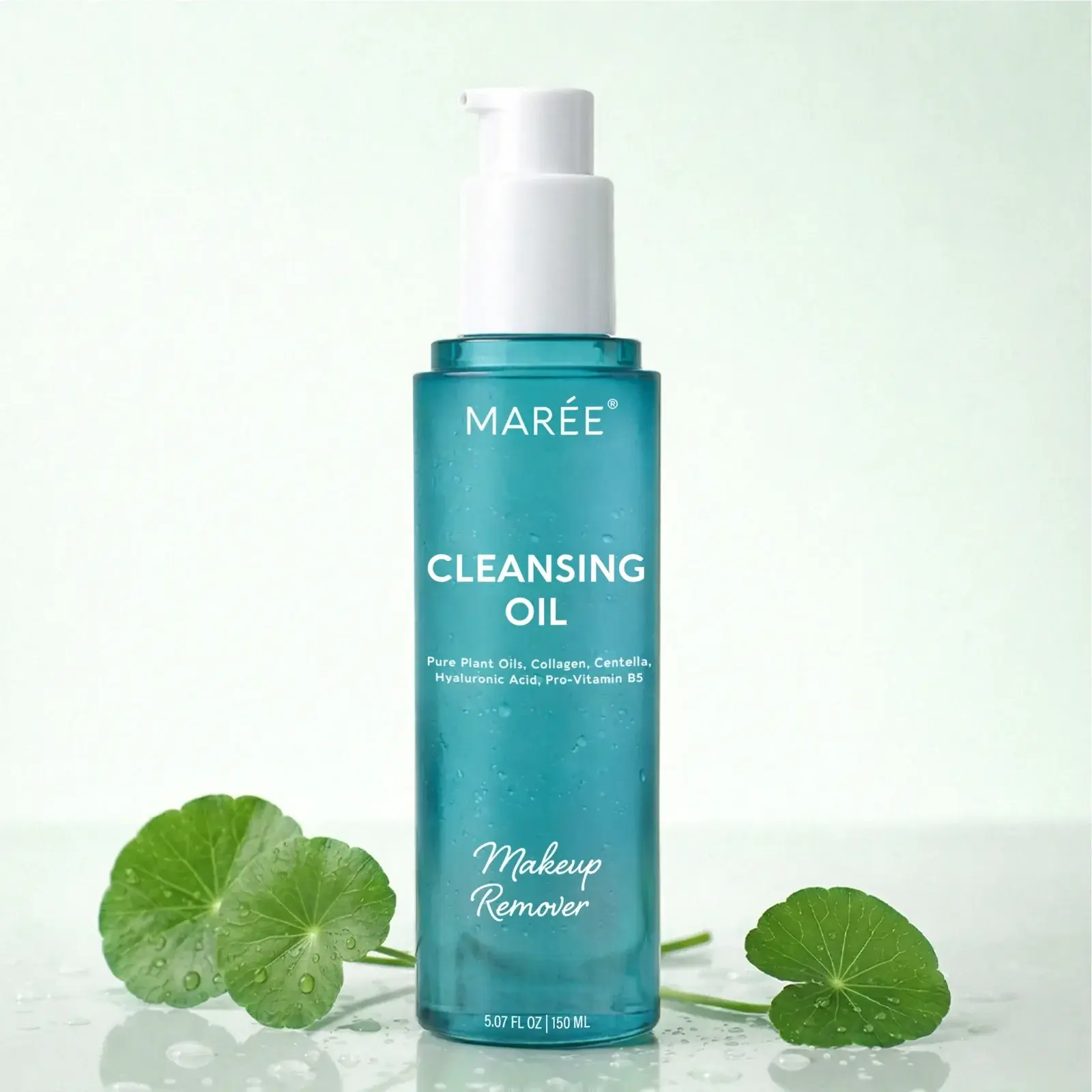 MARÉE Deep Cleansing Oil – Makeup Remover & Pore Cleanser – Centella + Collagen – 5.07 FL OZ