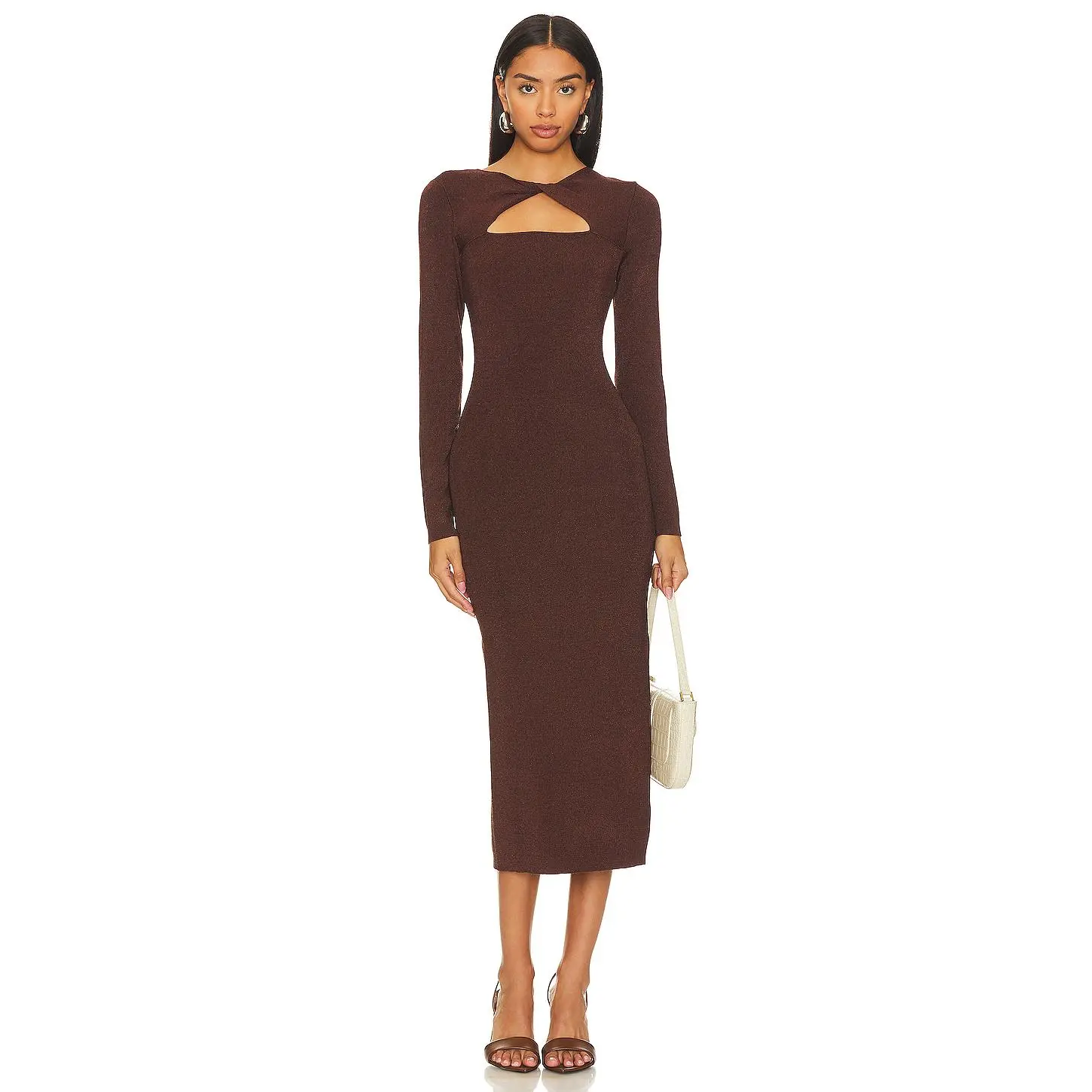 Rails Neve Dress in Burgundy Lurex