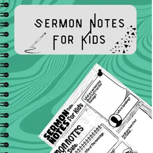 Sermon Notes For Kids
