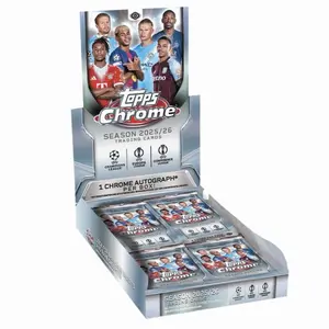 2025/26 Topps Chrome UEFA Club Competitions Hobby Box - Soccer Collectibles Sports Trading Cards