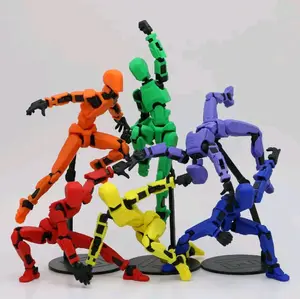 Dummy 13 articulated Figurine - Multicolor Flexible Posable Toy for Collectors and Play
