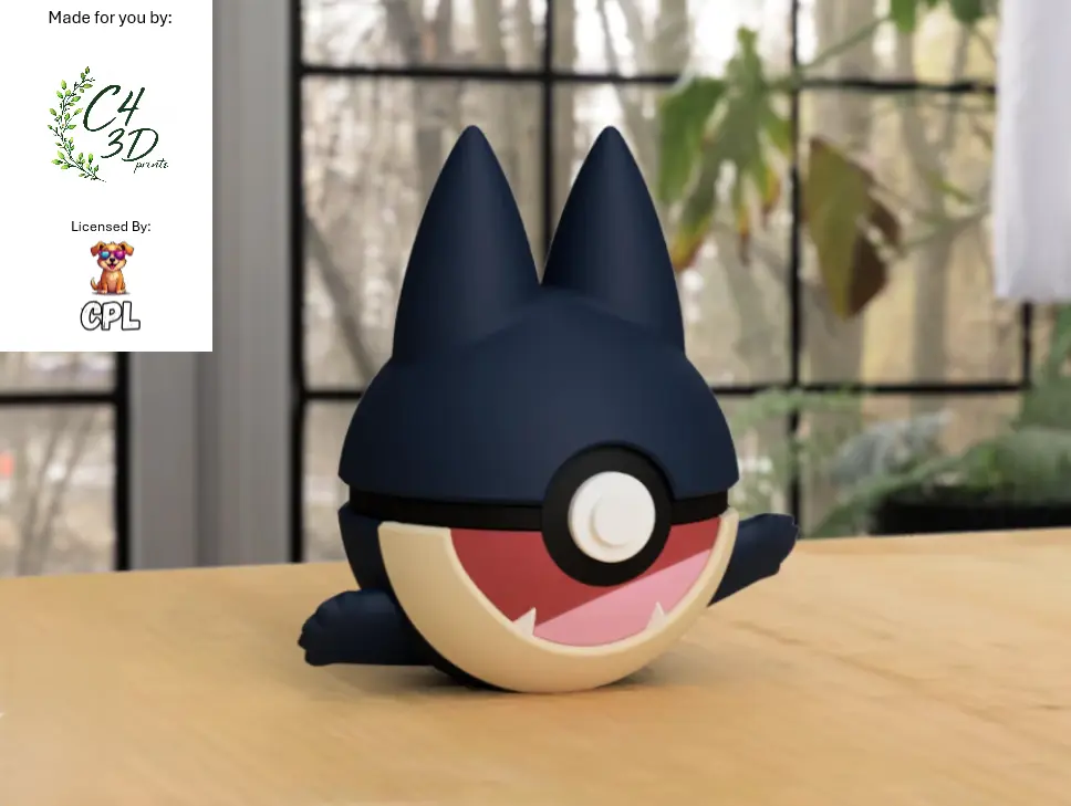 Munchlax Ball - 1st Print - High-Quality PLA, 3D Printed Pokeball Figure, Decor