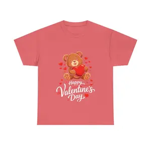 Teddy Bear Holding Heart T-Shirt | Happy Valentine's Day Tee