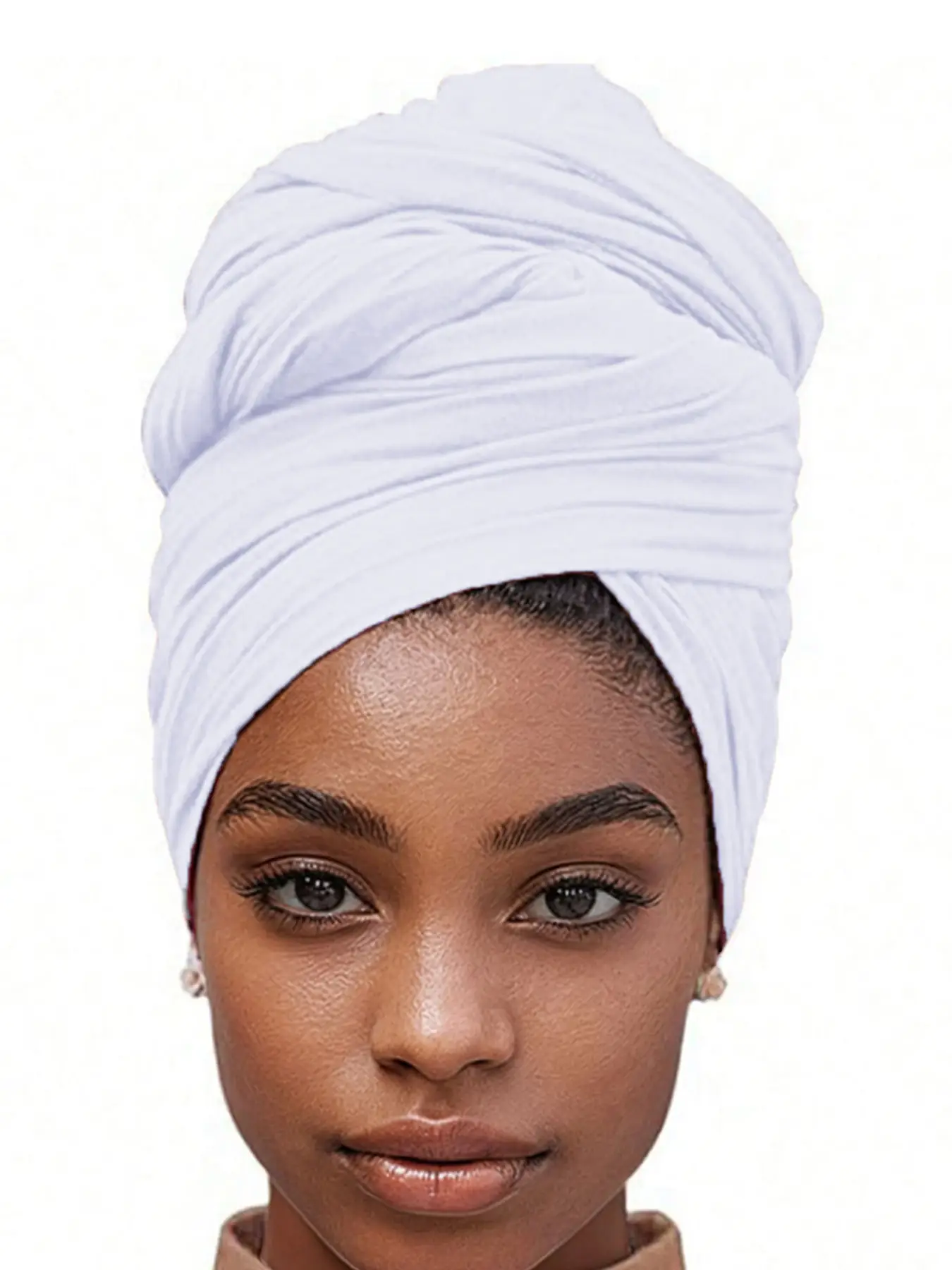 Women's Comfortable Breathable Headscarf, Non-Woolen Flat Elastic Fabric, Ideal for Daily Wear, Soft & Lightweight Design