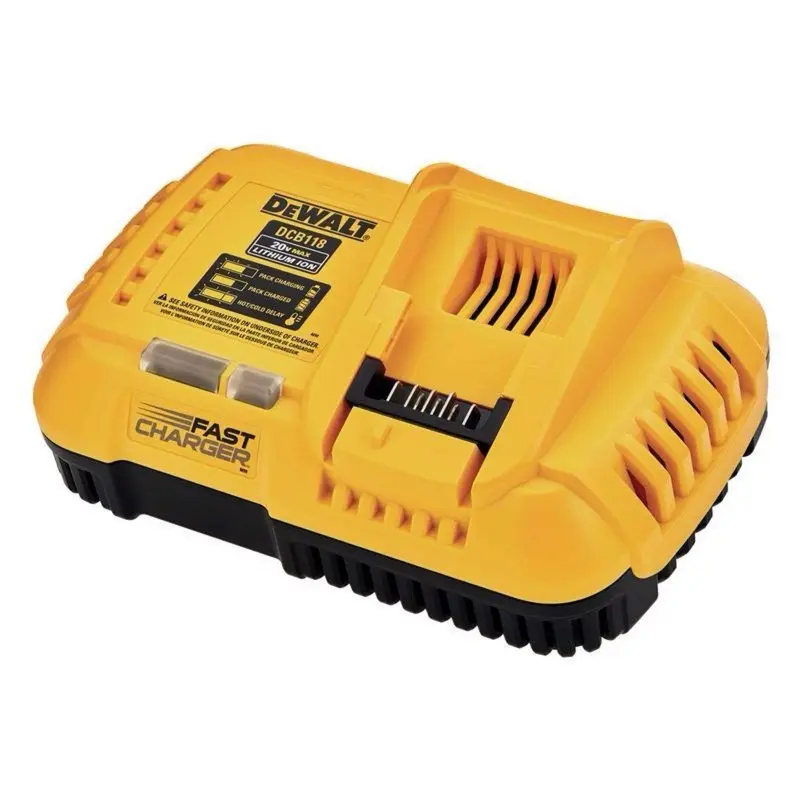 Dewalt DCB118 20V MAX Fast Charging Battery Charger for 20V & FlexVolt Batteries with Fan-Cooled Design and 8-Amp Charge Rate Lithium High Capacity