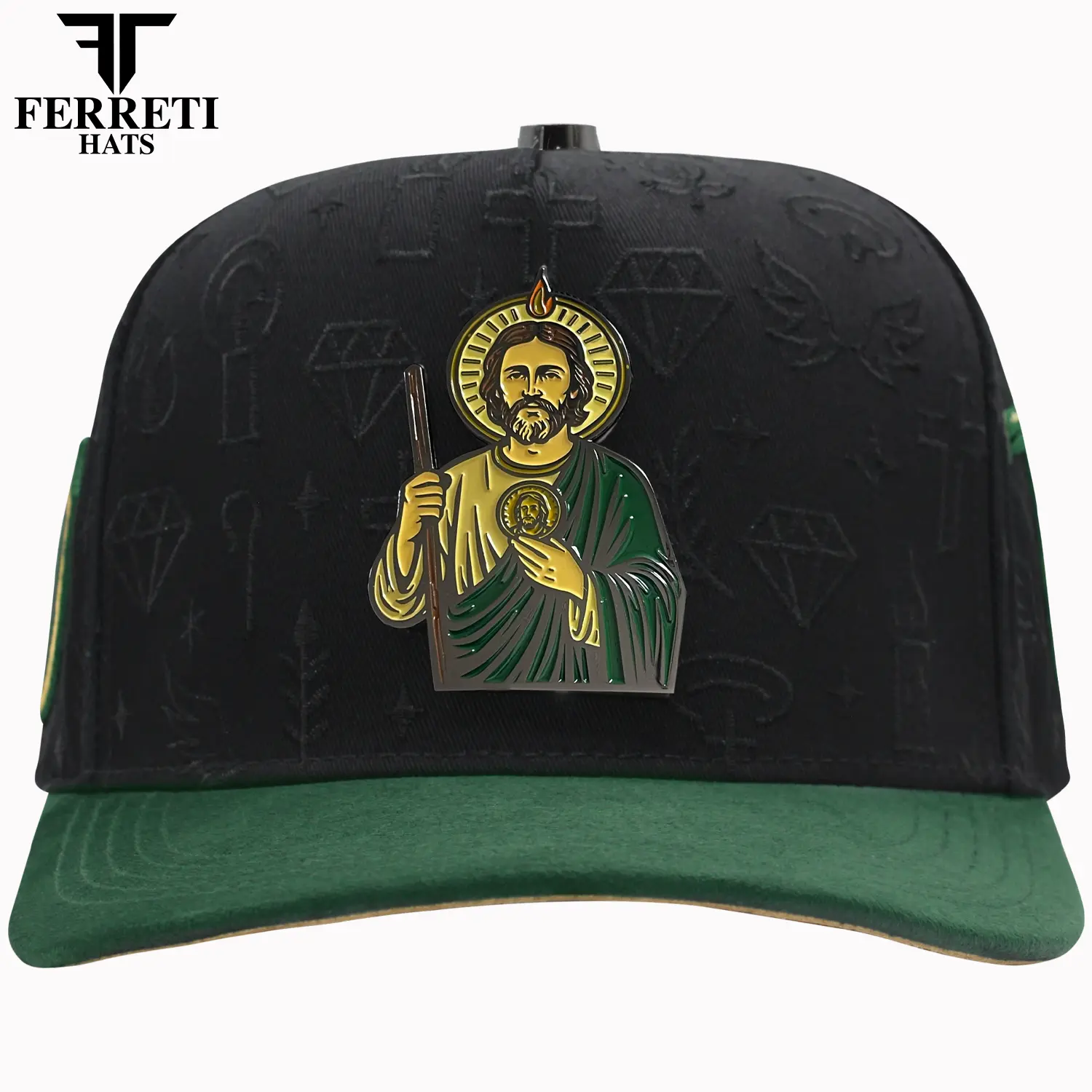FERRETI HATS PREMIUM FT172 San Judas Tadeo Baseball Cap For Men