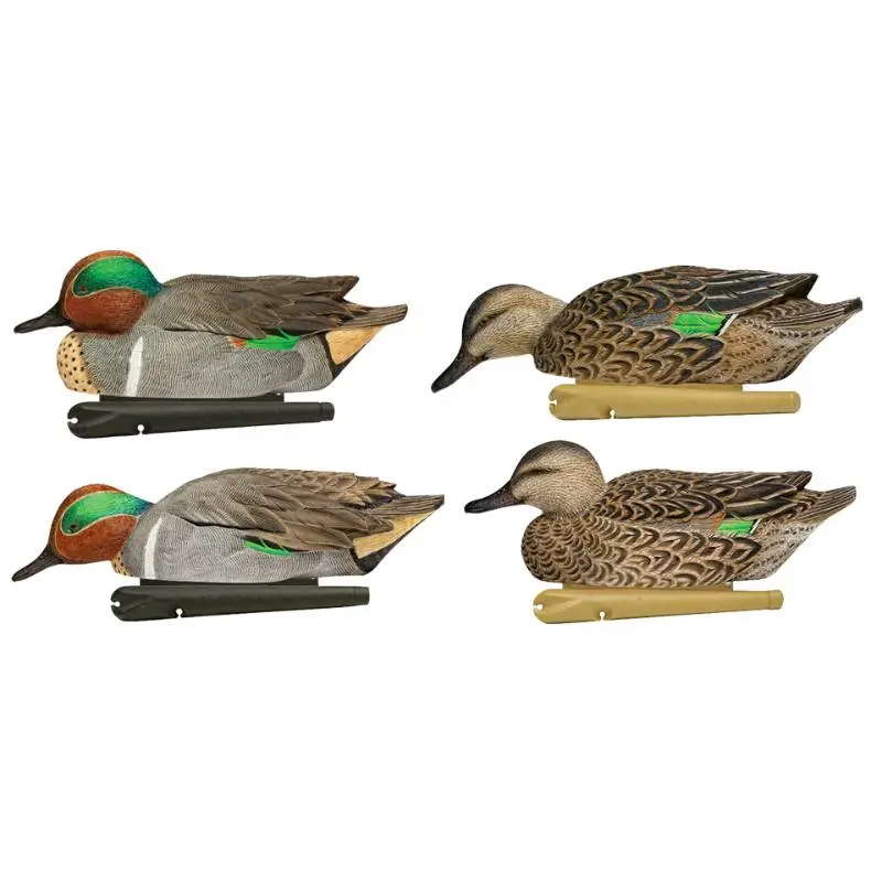Avian X Topflight Green Winged Teal Decoys - 6 Pack Realistic Hunting Lures for Enhanced Bird Attraction