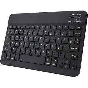 Keyboard for iPad, Rechargeable Slim Portable  Keyboard for iPad Tablets, Compatible for  iOS/Windows/Android System Devices-Black