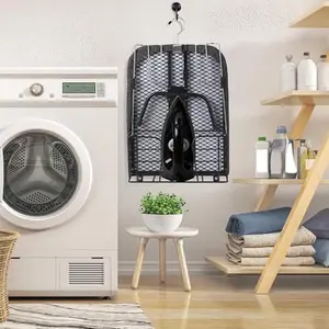 Foldable Tabletop Ironing Board with Iron Holder, Heat Resistant Cover & Storage Hook
