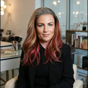 Watered Souls Phoenix 18" premium lace front synthetic wig in the fiery sunset color.  13x4 lace, 120 density, 350⁰ heat tolerance.